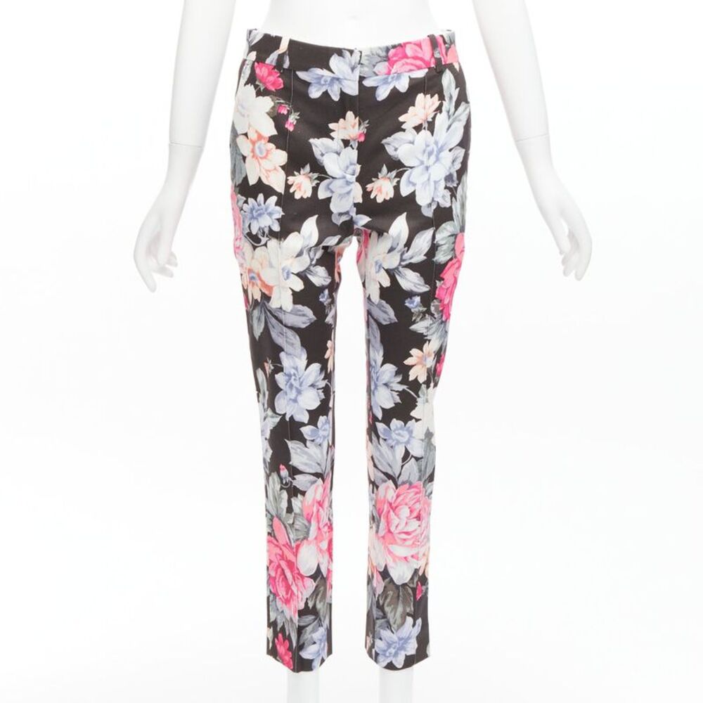 Celine Floral Print Cotton Pants